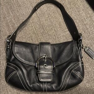 Coach SoHo Black Leather Shoulder Bag